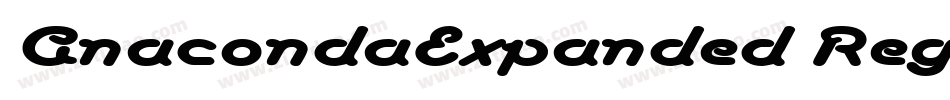 AnacondaExpanded Regular字体转换